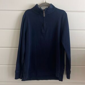 Boys CrewCuts Navy Quarter Zip Pullover Size 6-7